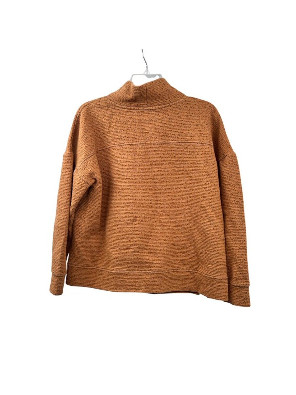 Jockey Womens Sweatshirt Copper/Black Mock Neck Size Medium - Picture 7 of 9
